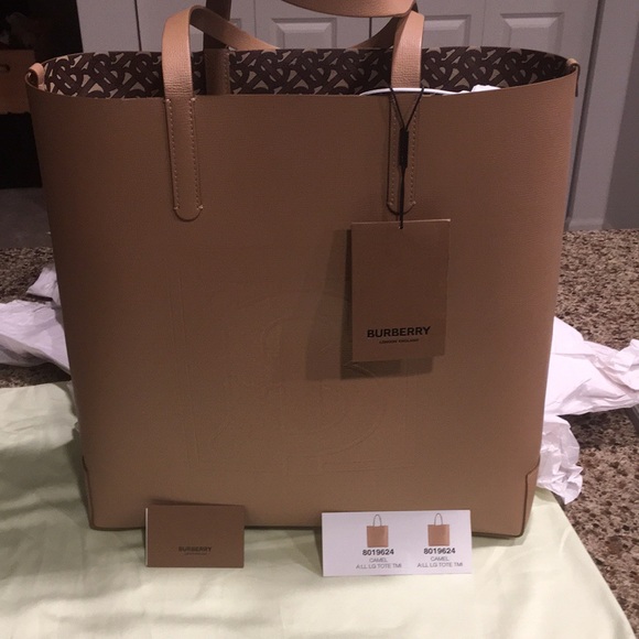 NWT Burberry Monogram Tote Handbag - Picture 7 of 8